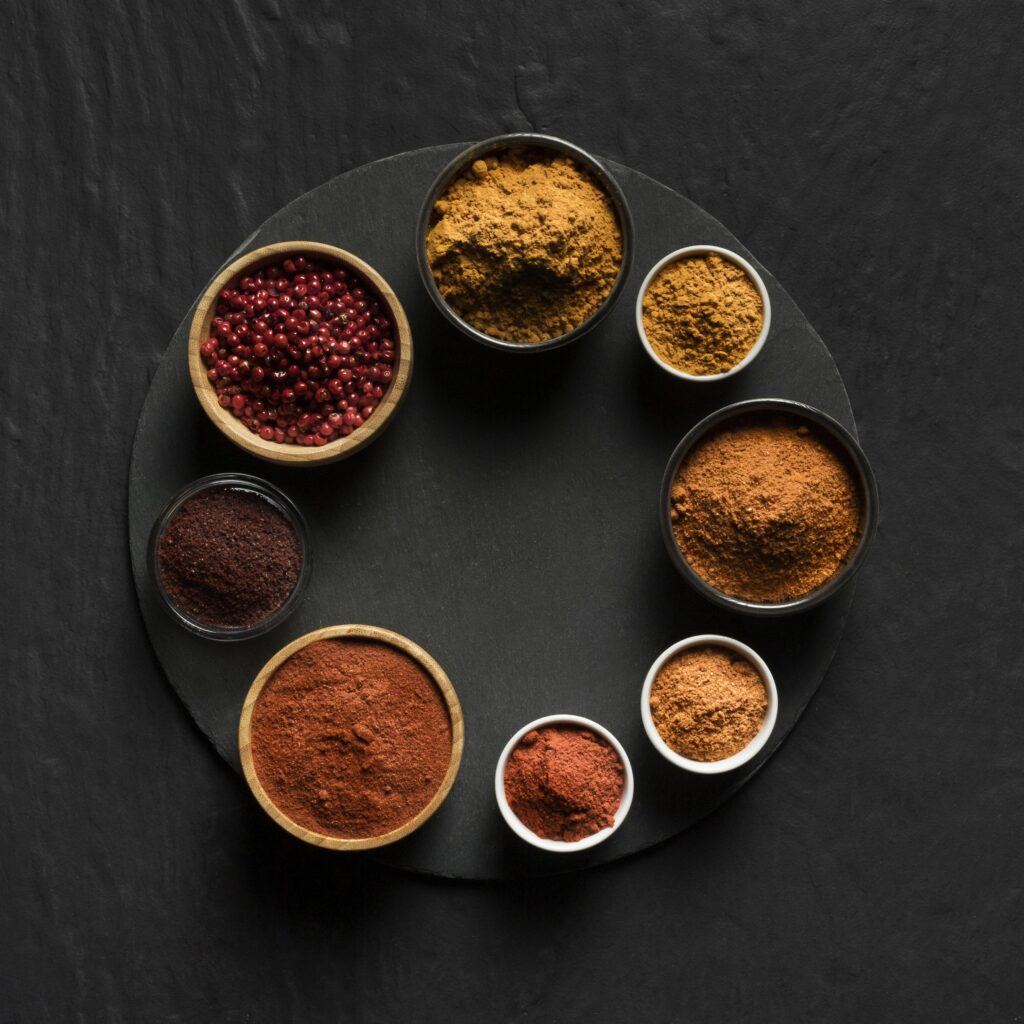 plate-with-bowls-with-seasoning